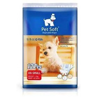 PET SOFT KÖPEK KİLOT BEZİ XXS 12 Lİ PAKET