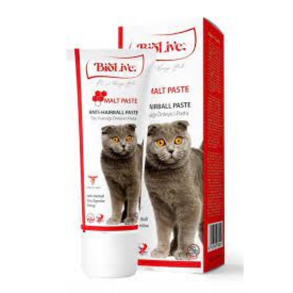 BİOLİVE ANTİ-HAİRBALL KEDİ MALT PASTA 100G