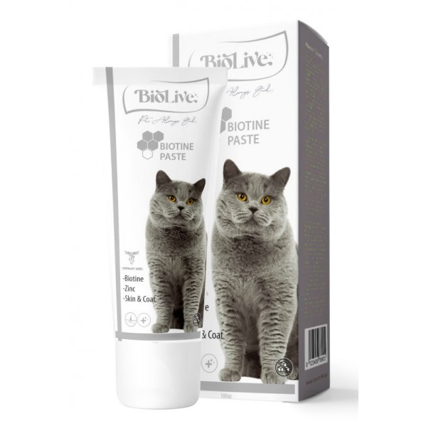 BİOLİVE BİOTİN CAT KEDİ TÜY SAĞLIĞI MALT 100ML