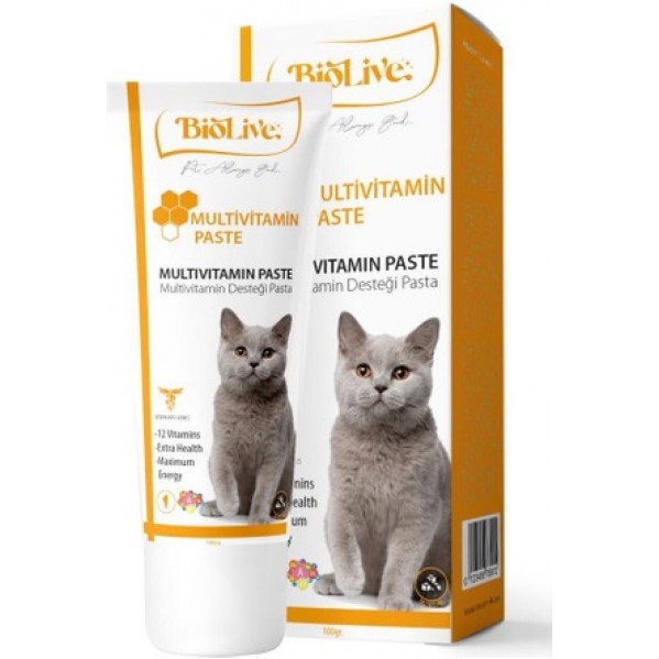 BİOLİVE CAT MULTİVİTAMİN PASTA 100ML