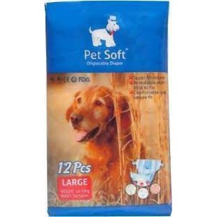 PET SOFT KÖPEK KİLOT BEZİ L 12 Lİ PAKET