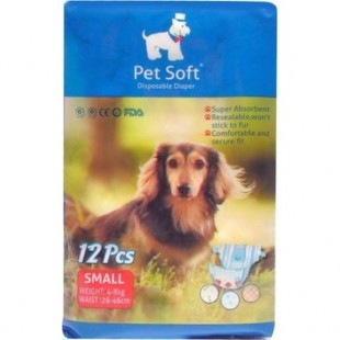 PET SOFT KÖPEK KİLOT BEZİ S 12 Lİ PAKET