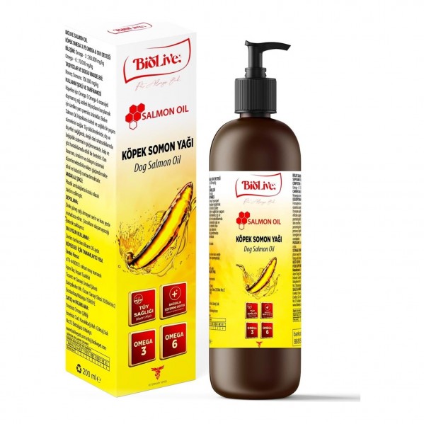 BİOLİVE KÖPEK SOMON YAĞI OMEGA 200ML