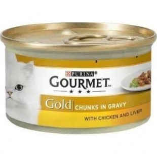 GOURMET TAVUK ETLİ SOS İÇİNDE GRAVY KEDİ KONSERVE 85G