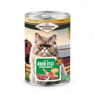 UNİVERSAL EXQUİSİTE PATE KUZU ETLİ KEDİ KONSERVE 400G