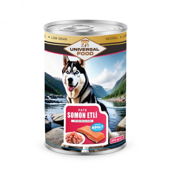 UNİVERSAL EXQUİSİTE PATE SOMONLU KÖPEK KONSERVE 400G