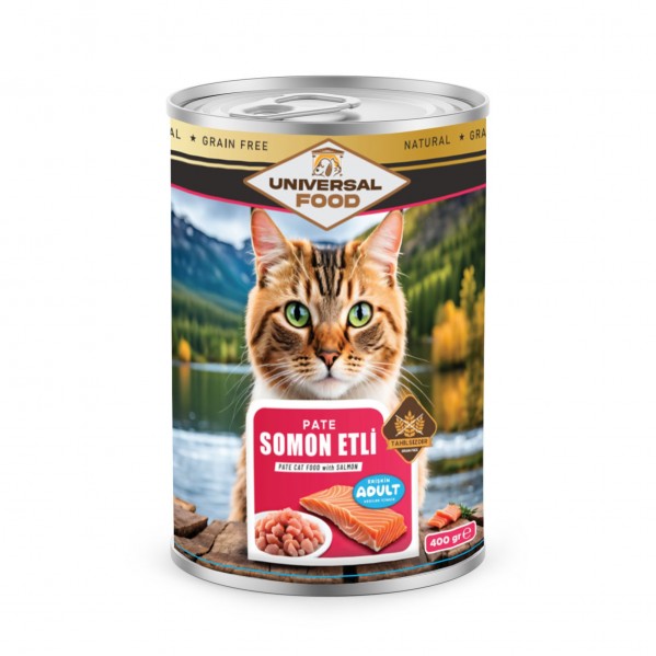 UNİVERSAL EXQUİSİTE PATE SOMONLU KEDİ KONSERVE 400G