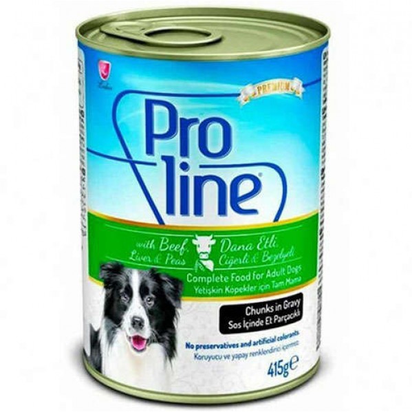 PROLİNE BİFTEK-CİĞER KÖPEK KONSERVE 415GR