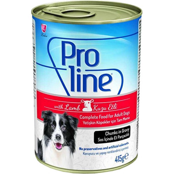 PROLİNE KUZU ETLİ KÖPEK KONSERVE 415GR