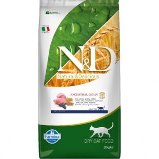 N&D KUZU&YABAN MERSİNLİ STERLİSED DÜŞÜK TAHILLI ADULT KEDİ MAMASI 10KG