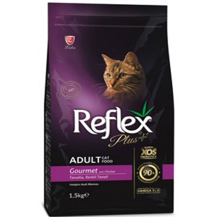 REFLEX PLUS ADULT GOURMET KEDİ MAMASI 1,5KG