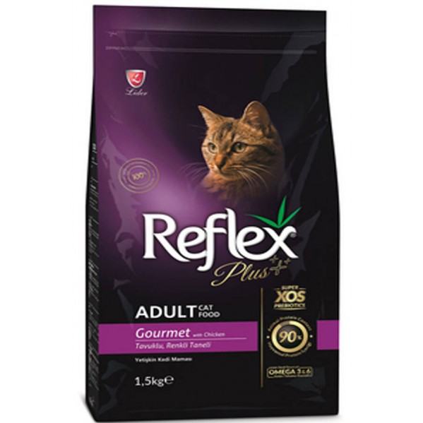 REFLEX PLUS ADULT GOURMET KEDİ MAMASI 1,5KG