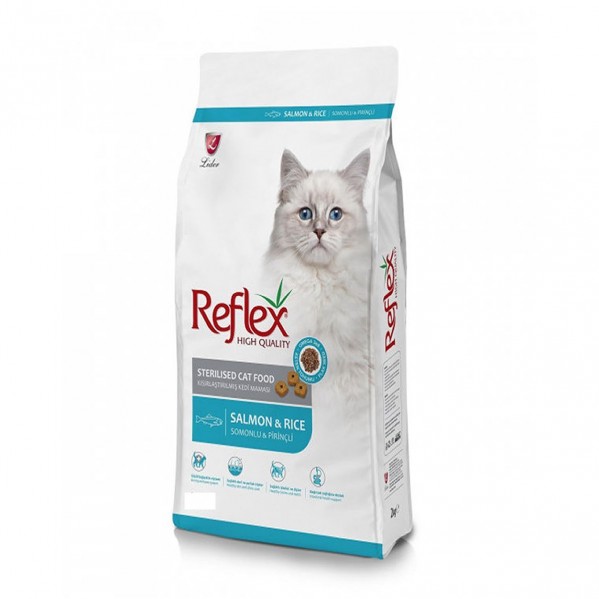 REFLEX STERLİSED SOMONLU KEDİ MAMASI 15 KG