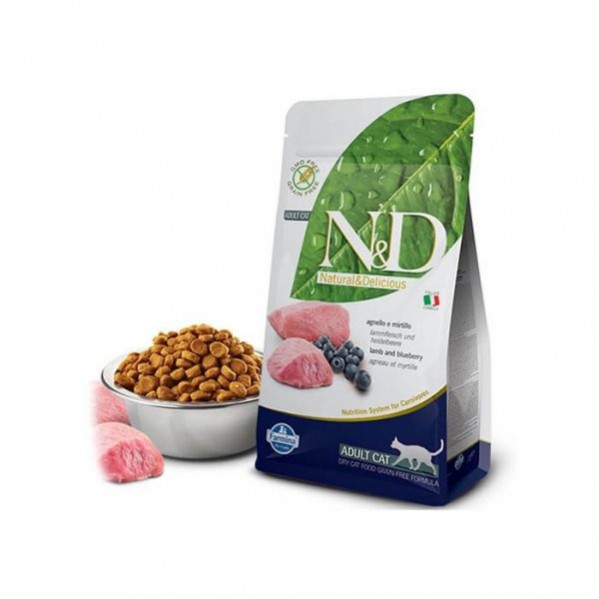 N&D KUZU&YABAN MER TAHILSIZ 1,5KG YET. KEDİ MAMASI