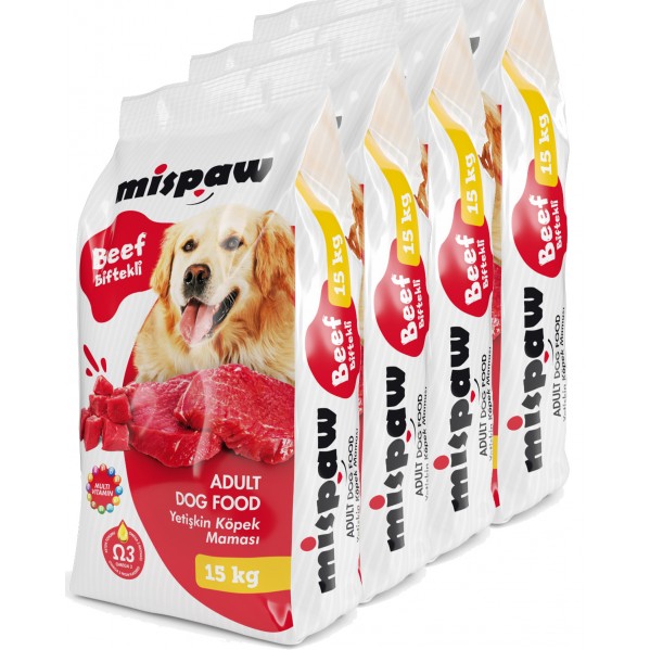 MİSPAW ETLİ KÖPEK MAMASI 15KG