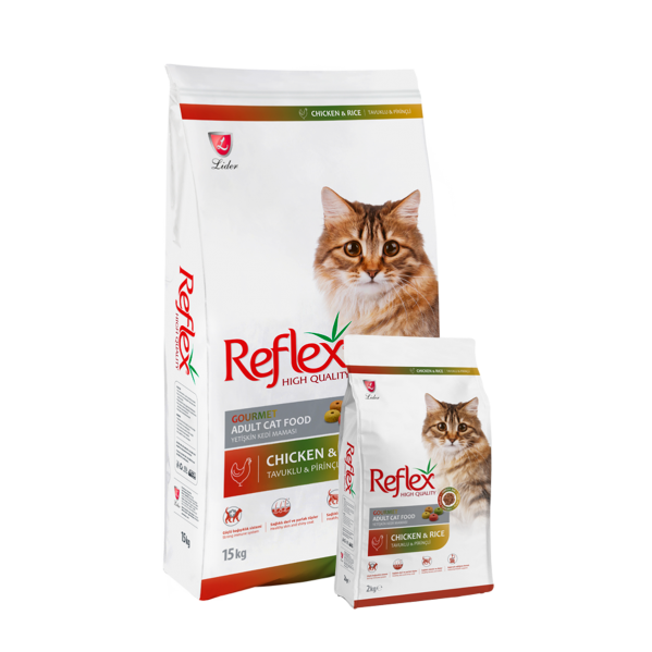 REFLEX MULTİCOLOR TAVUKLU YET. KEDİ MAMASI 15 KG