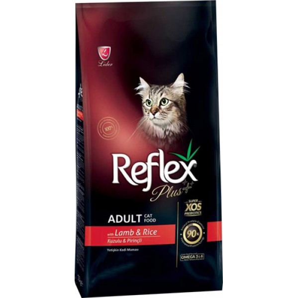 REFLEX PLUS ADULT KUZU ETLİ KEDİ 1,5KG