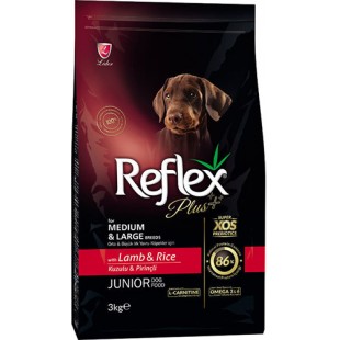 REFLEX PLUS LAMP&RİCE JUNİOR KÖPEK MAMASI 3KG