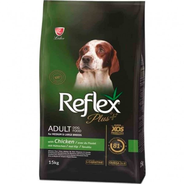 REFLEX PLUS YET. TAVUKLU KÖPEK 15 KG