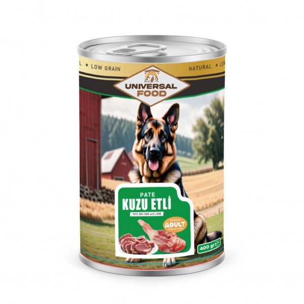 UNİVERSAL EXQUİSİTE PATE KUZU ETLİ KÖPEK KONSERVE 400G