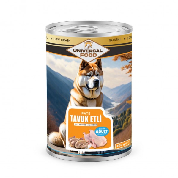 UNİVERSAL EXQUİSİTE PATE TAVUK ETLİ KÖPEK KONSERVE 400G