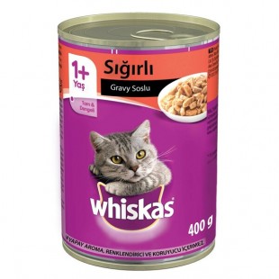 WHİSKAS SIĞIR ETLİ KEDİ KONSERVE 400GR