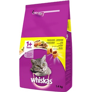 WHİSKAS TAVUK ETLİ 1,4KG YET. KEDİ MAMASI