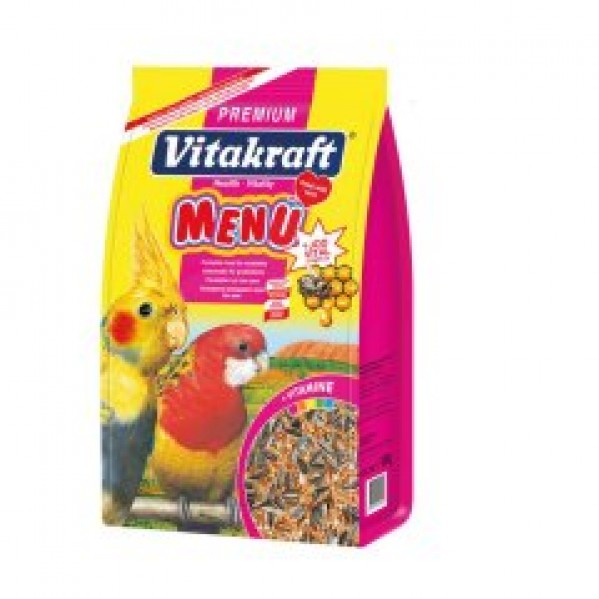 VITAKRAFT PARAKET PREMIUM MENU+JODVITAL 1000GR