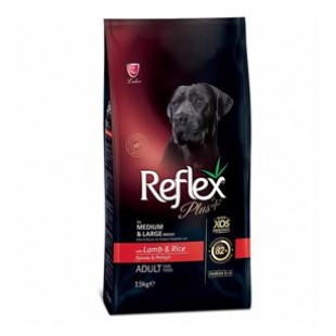 REFLEX PLUS KUZU ETLİ 15KG YET. KÖPEK MAMASI