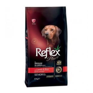 REFLEX PLUS SENİOR KUZULU MEDİUM&LARGE YAŞLI KÖPEK MAMASI 15KG