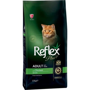 REFLEX PLUS TAVUKLU  ADULT KEDİ MAMASI 15KG