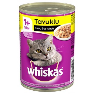 WHİSKAS TAVUKLU KEDİ KONSERVE 400GR