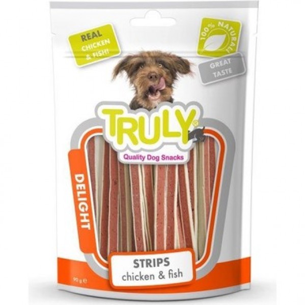 TRULY DOG CHİCKEN&FİSH DİLİM KÖPEK ÖDÜL 90G