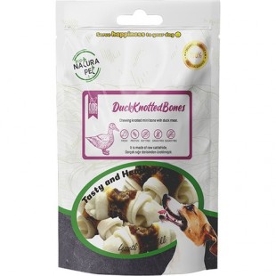 ECO NATURE DUCK KNOTTED BONES ÖRDEK ETLİ DÜĞÜM KEMİK KÖPEK ÖDÜL 100G