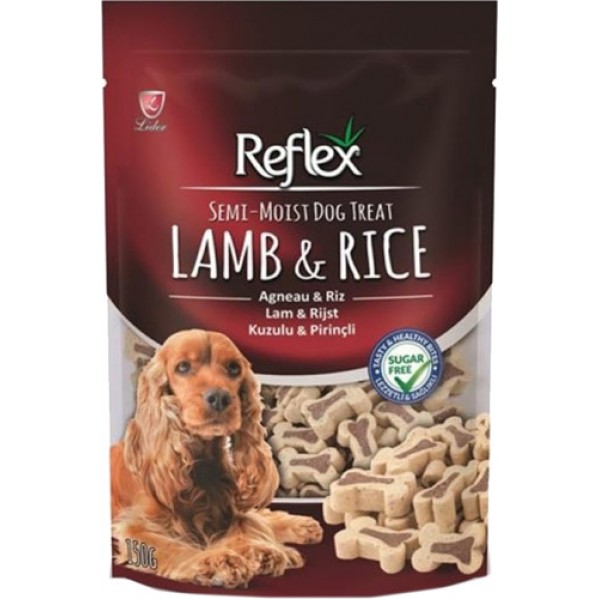 FR-201 REFLEX  SEMİ MOIST LAMP&RICE  KÖPEK ÖDÜL MAMASI 150GR